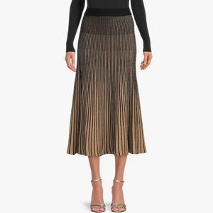 NWT NANETTE LEPORE Women's Ombré Sweater Knit Maxi Skirt
